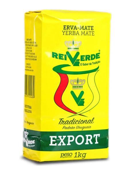 Imagem de 10 Erva Mate Chimarrão REI VERDE EXPORT TRADICIONAL UY 1Kg