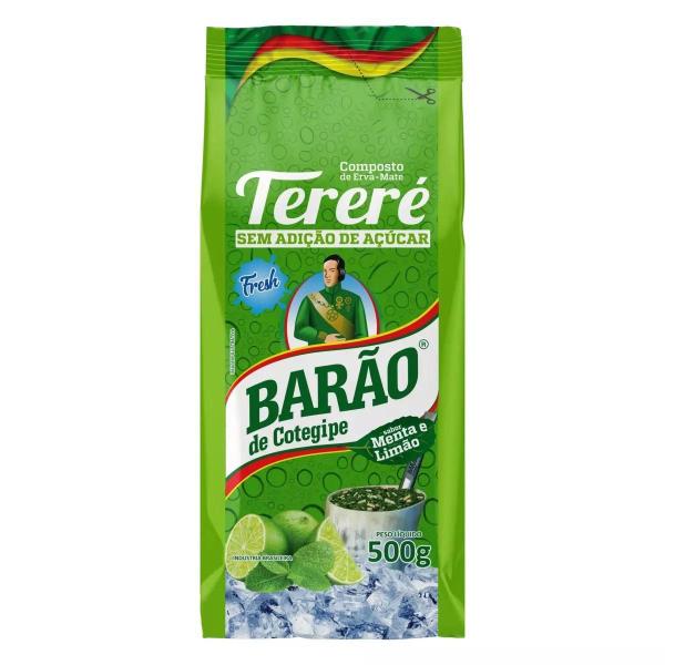 10 Erva Mate Tereré BARÃO LIMÃO FRESH Menta Sem Glúten 500 g - Barão de Cotegipe Imagem de 10 Erva Mate Tereré BARÃO LIMÃO FRESH Menta Sem Glúten 500 g