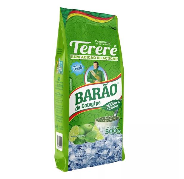 10 Erva Mate Tereré BARÃO LIMÃO FRESH Menta Sem Glúten 500 g - Barão de Cotegipe Imagem de 10 Erva Mate Tereré BARÃO LIMÃO FRESH Menta Sem Glúten 500 g