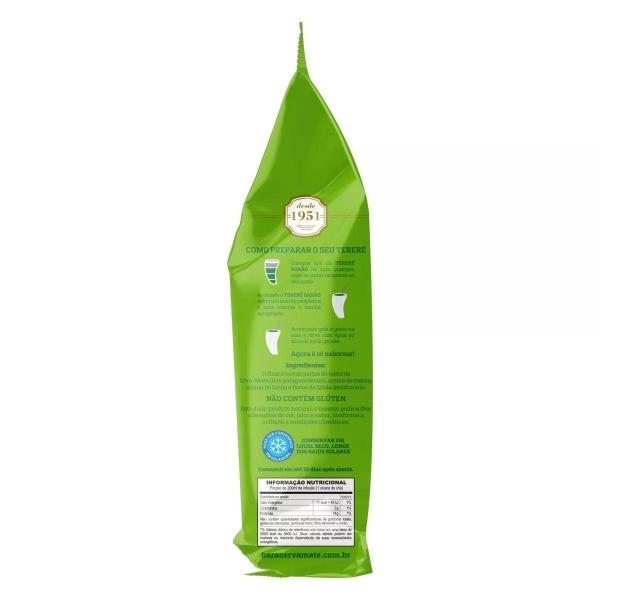 10 Erva Mate Tereré BARÃO LIMÃO FRESH Menta Sem Glúten 500 g - Barão de Cotegipe Imagem de 10 Erva Mate Tereré BARÃO LIMÃO FRESH Menta Sem Glúten 500 g