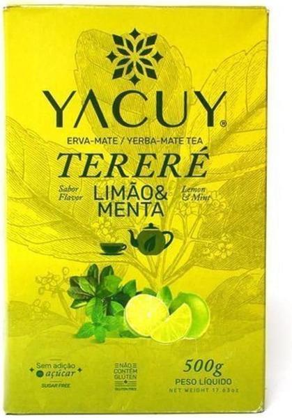 10 Erva Mate Tereré YACUY LIMÃO E MENTA 500G Imagem de 10 Erva Mate Tereré YACUY LIMÃO E MENTA 500G