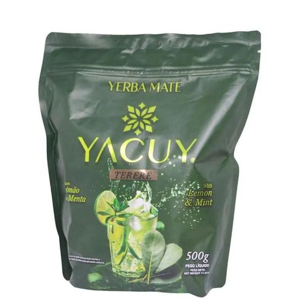 10 Erva Mate Tereré YACUY LIMÃO E MENTA 500G Imagem de 10 Erva Mate Tereré YACUY LIMÃO E MENTA 500G