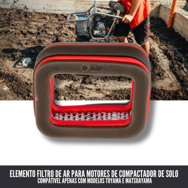 Imagem de 10 Filtro De Ar Compactador Solo Motor Para Toyama Ttr80X