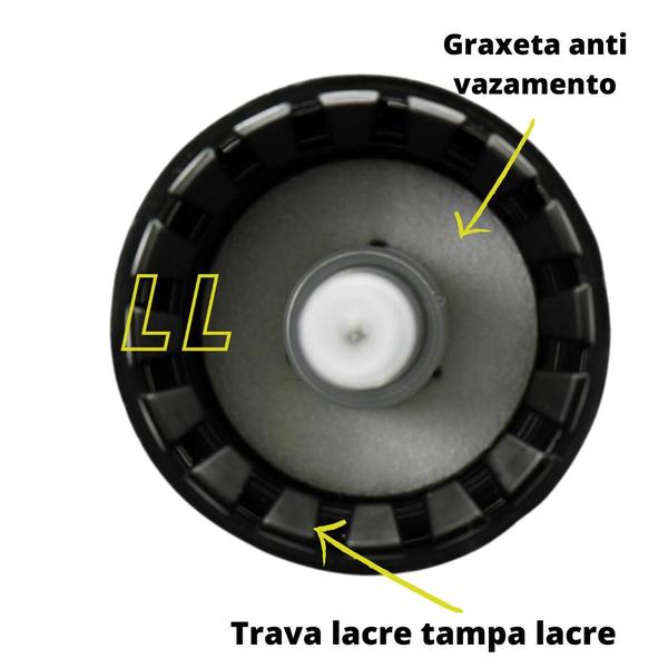 Imagem de 10 Frasco De Vidro Âmbar 30ml C/ Válvula Spray Preto