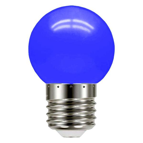 10 Lâmpada Bolinha Azul 15w Incandescente E-27 127v - SADOKIN Imagem de 10 Lâmpada Bolinha Azul 15w Incandescente E-27 127v