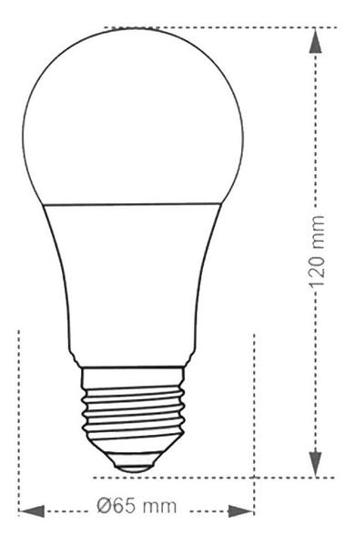 Imagem de 10 Lâmpada Led Bulbo 17w E27 3000k Branco Quente Taschibra