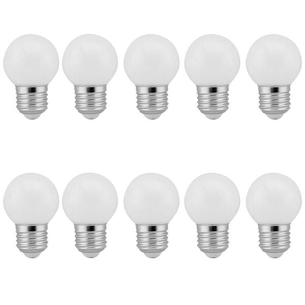 Imagem de 10 Lâmpadas Led Bolinha Decorativa Orby 3W 110V Branco Frio