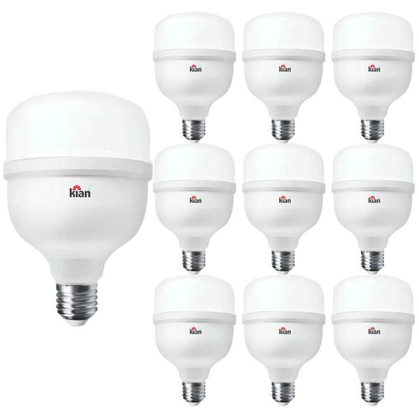 Imagem de 10 Lâmpadas Led Bulbo 20W Bivolt Branca Fria Valor Promocional