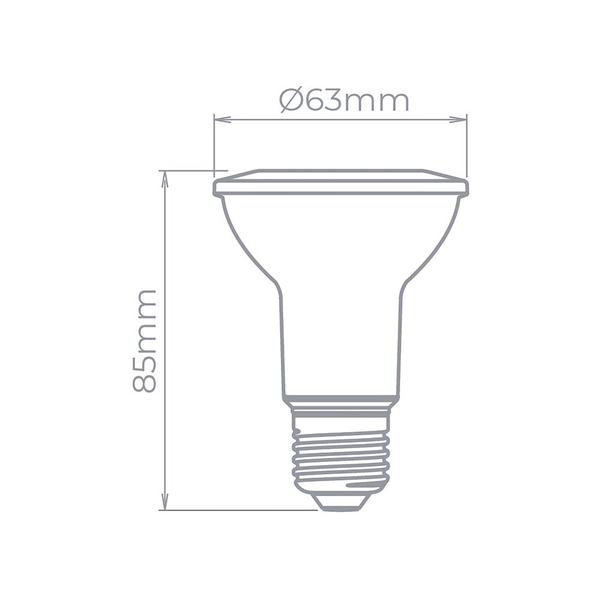 10 Lâmpadas LED Stella Par 20 Eco 5,5W E27 Bivolt 5000K Luz Neutra Imagem de 10 Lâmpadas LED Stella Par 20 Eco 5,5W E27 Bivolt 5000K Luz Neutra