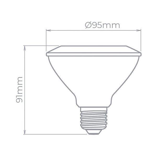 Imagem de 10 Lâmpadas LED Stella Par 30 Eco 9W E27 Bivolt 4000K Luz Neutra