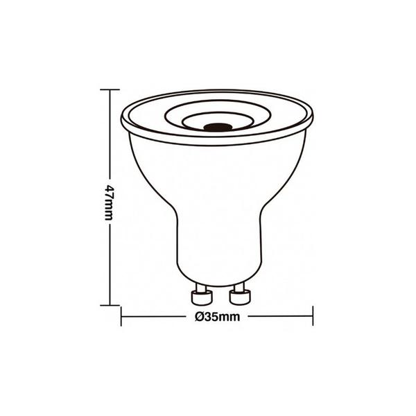 Imagem de 10 Lâmpadas LED Taschibra Tdl 20 Mini Dicroica Mr11 3,5W Bivolt Gu10 4000K Luz Neutra