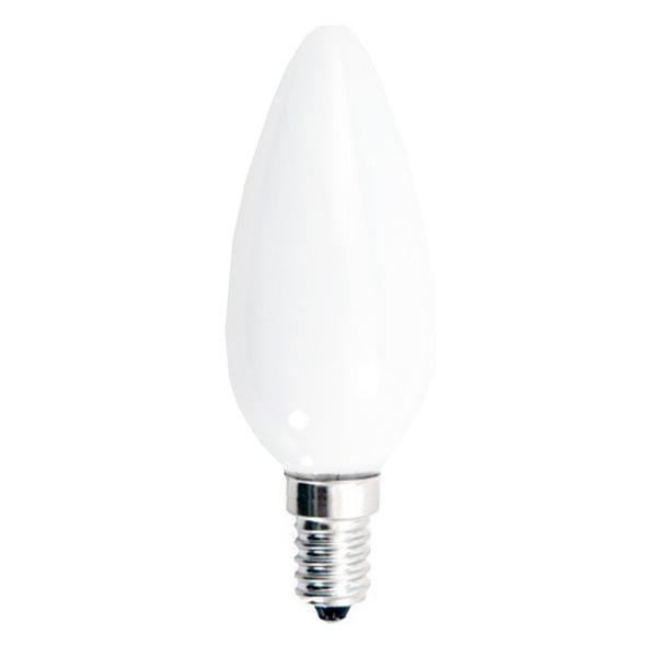 10 Lâmpadas Vela 40w Rosca E-14 Incandescente Leitosa 220v - BRASFORT Imagem de 10 Lâmpadas Vela 40w Rosca E-14 Incandescente Leitosa 220v