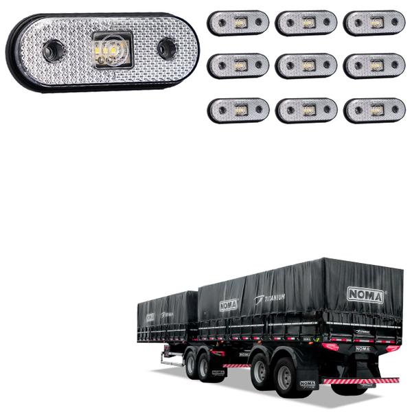 Imagem de 10 Lanterna Lateral Noma LED Cristal Saída Fios