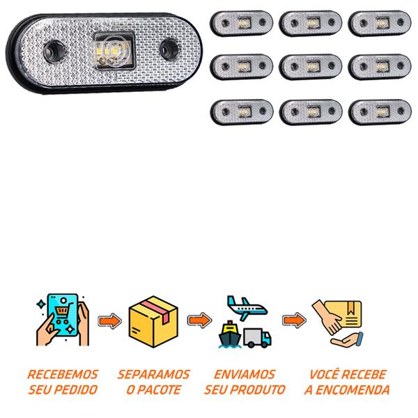 Imagem de 10 Lanterna Lateral Noma LED Cristal Saída Fios