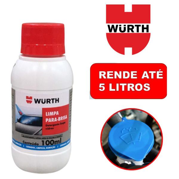 Imagem de 10 Limpa Limpador De Vidros E Para Brisas Wurth 100ml