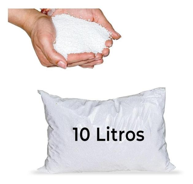 10 Litros Isopor Bolinha Micropérola Puff Artesanato 1L 1Mm - SF Imagem de 10 Litros Isopor Bolinha Micropérola Puff Artesanato 1L 1Mm