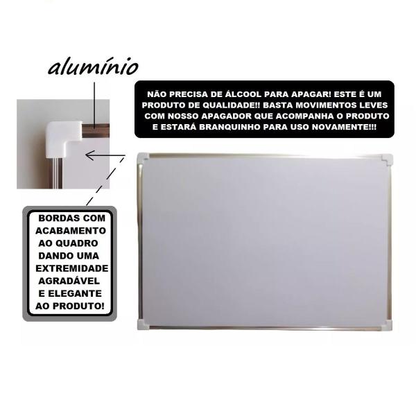 Imagem de 10 Lousa Quadro Branco Magnético 35x50 Cm Escolar Escritório