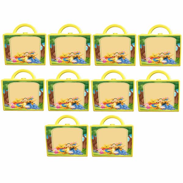 10 Maletinha Lembrancinha Ursinho Pooh Com Nome De Criança - PN Imagem de 10 Maletinha Lembrancinha Ursinho Pooh Com Nome De Criança