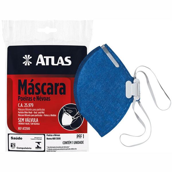 10 Mascara Proteção Respiratória Sem Válvula Pff1 - Atlas Imagem de 10 Mascara Proteção Respiratória Sem Válvula Pff1