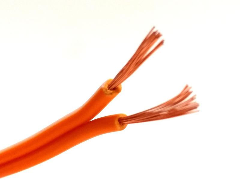 10 Metros Fio Paralelo Automotivo 2x2,50mm 2x12 Laranja Alto Falante Som De Carro Ambiente Instalação - UNIQ CABLE Imagem de 10 Metros Fio Paralelo Automotivo 2x2,50mm 2x12 Laranja Alto Falante Som De Carro Ambiente Instalação