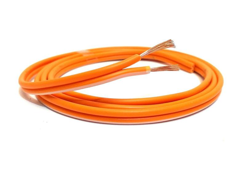 10 Metros Fio Paralelo Automotivo 2x2,50mm 2x12 Laranja Alto Falante Som De Carro Ambiente Instalação - UNIQ CABLE Imagem de 10 Metros Fio Paralelo Automotivo 2x2,50mm 2x12 Laranja Alto Falante Som De Carro Ambiente Instalação