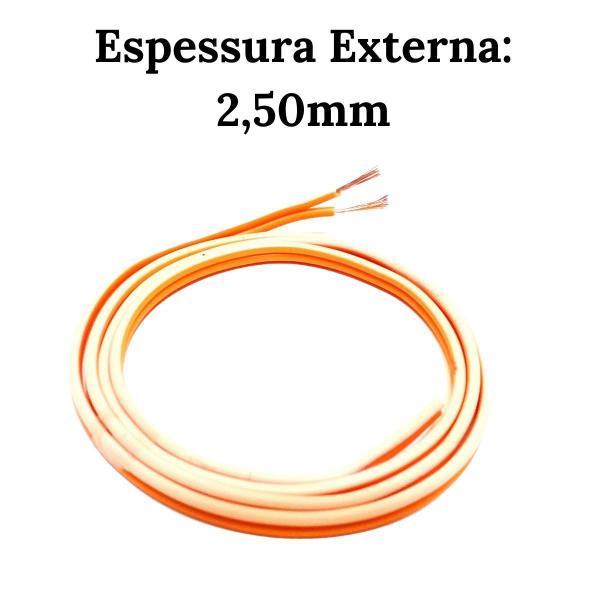 10 Metros Fio Paralelo Automotivo 2x2,50mm 2x12 Laranja Alto Falante Som De Carro Ambiente Instalação - UNIQ CABLE Imagem de 10 Metros Fio Paralelo Automotivo 2x2,50mm 2x12 Laranja Alto Falante Som De Carro Ambiente Instalação