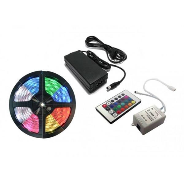 Imagem de 10 Metros Fita Led 5050 Rgb Rolo 600Led Ip65 Controle