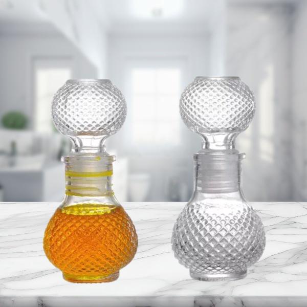 10 Mini Garrafa de Vidro Perfume Licor Decoração 50ml - Freecom Imagem de 10 Mini Garrafa de Vidro Perfume Licor Decoração 50ml
