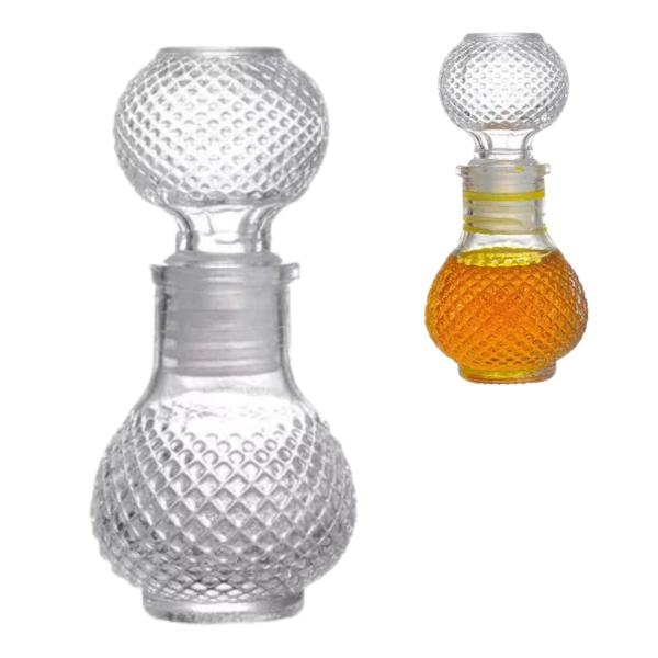 10 Mini Garrafa de Vidro Perfume Licor Decoração 50ml - Freecom Imagem de 10 Mini Garrafa de Vidro Perfume Licor Decoração 50ml