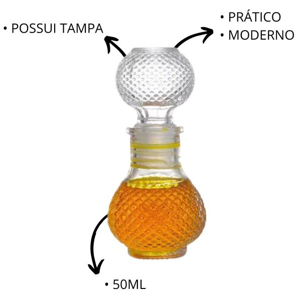 10 Mini Garrafa de Vidro Perfume Licor Decoração 50ml - Freecom Imagem de 10 Mini Garrafa de Vidro Perfume Licor Decoração 50ml