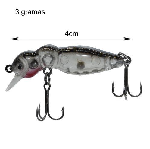 Imagem de 10 Mini Isca Artificial De Pesca Meia Agua P/ Traira Tilapia