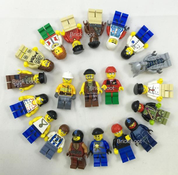 Imagem de 10 NOVOS LEGO MINIFIG PEOPLE LOT bolsa aleatória de minifiguras caras cidade cidade set by USA