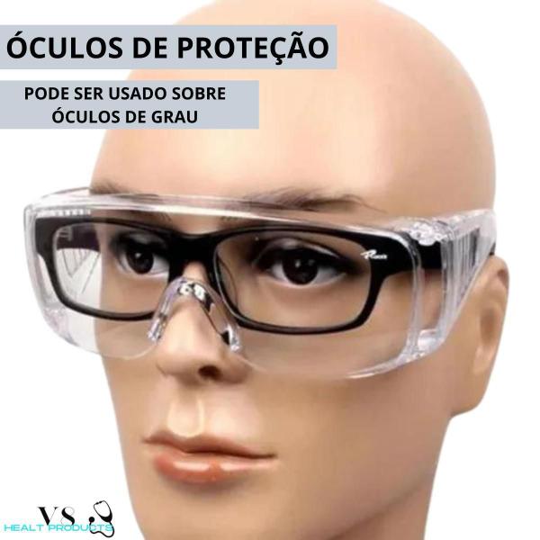 Imagem de 10 Óculos De Proteção Epi Segurança Sobrepor Outro Óculos