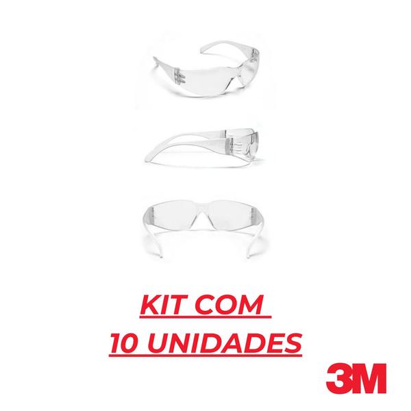 10 Óculos Segurança 3M Virtua Incolor Anti Risco Proteção - Loja Secom Imagem de 10 Óculos Segurança 3M Virtua Incolor Anti Risco Proteção