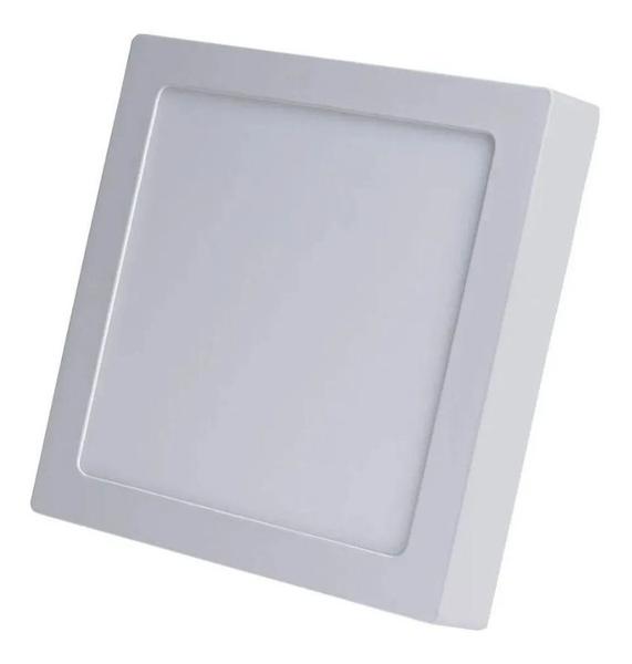 Imagem de 10 Painel Plafon Quadrado Sobrepor 24w Branco Quente 3000k