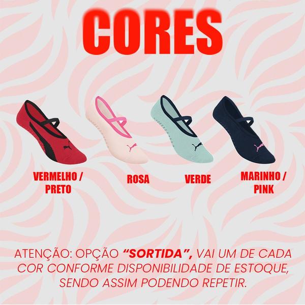 Imagem de 10 Pares De Meias Femininas Para Pilates Antiderrapante Sapatilha