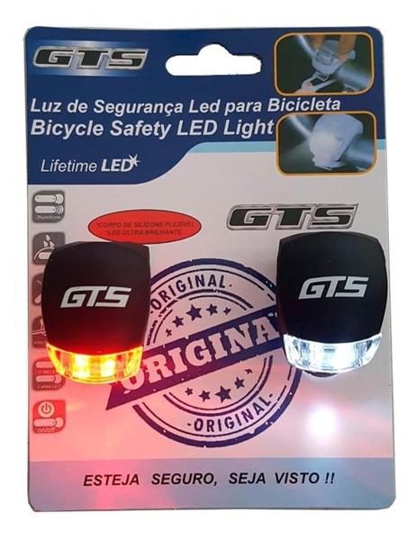 Imagem de 10 Pares Sinalizador Bike Led Duplo Farol Modelo Sapinho Pisca Para Bicicleta