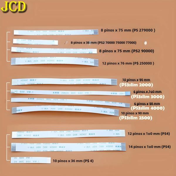 Imagem de 10 Peças de Cabos Flexíveis para Placa PCB de PS2, PS3 e PS4 - Conectores de 10, 12 e 14 pinos