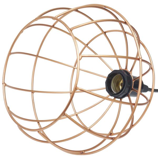 Imagem de 10 Pendentes Aramado Globo Luminária Lustre Teto Retrô Vintage Industrial Balcão Cobre Rose Gold