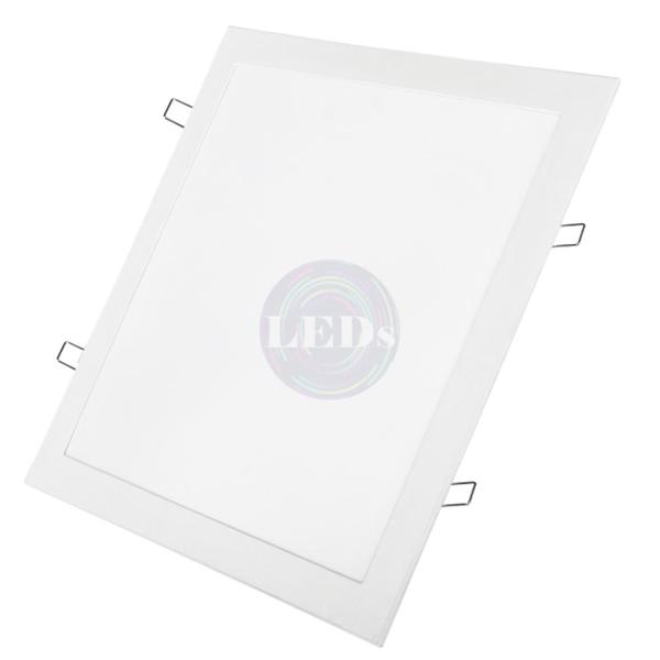 Imagem de 10 Plafon Led Embutir Quadrado 24w 30x30 Branco Frio 6500k