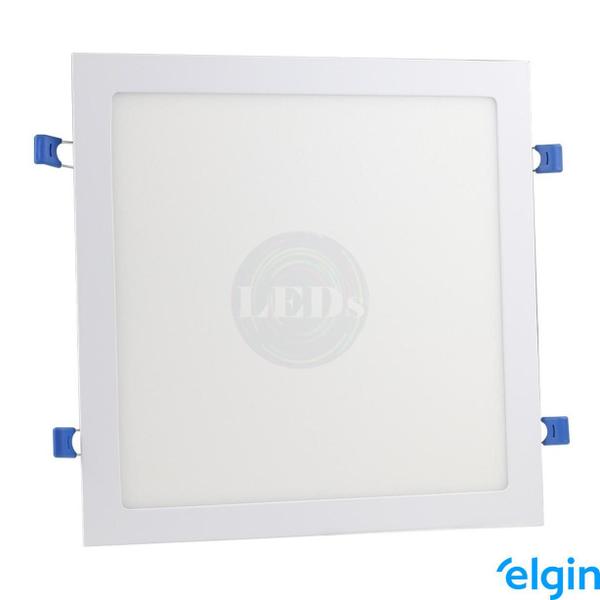 Imagem de 10 Plafon Painel Quadrado Embutir 24w Elgin Branco Frio 6500k