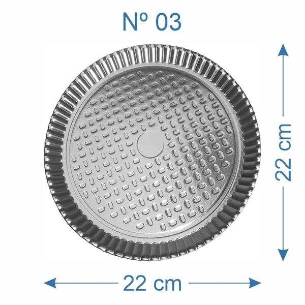 Imagem de 10 Prato de Bolo Salgado Laminado Prateado Nº3