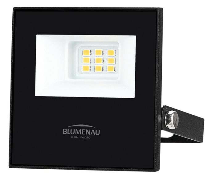 Imagem de 10 Refletor Holofote Led Smd 10w Branco Quente 3000k Amarelo