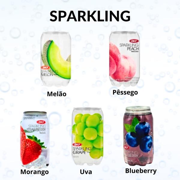 10 Refresco Sparkling Saborizado Coreano - OKF Imagem de 10 Refresco Sparkling Saborizado Coreano