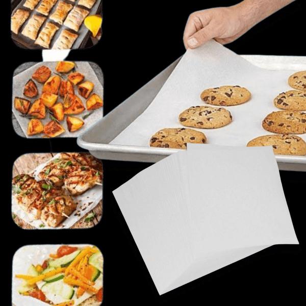 Imagem de 10 Rolos Papel Manteiga Antiaderente Forno Airfryer 30x3m