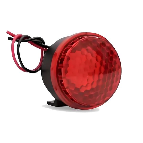 Imagem de 10 Sirenes Piezo 6 Tons Com Led Vermelho 12v Marcha Ré Universal