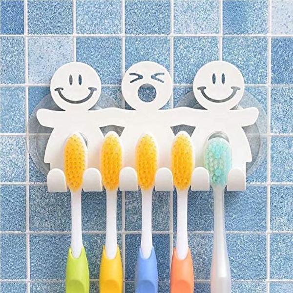 10 Suporte Adesivo Porta Escovas de Dentes Parede Atacado - Cl Imagem de 10 Suporte Adesivo Porta Escovas de Dentes Parede Atacado