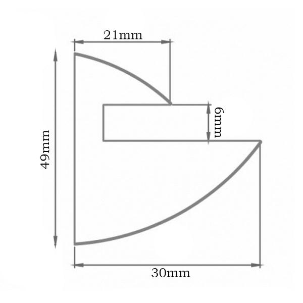 Imagem de 10 Suporte Bico de Tucano Fixo Cinza Prateleira de Vidro 6mm