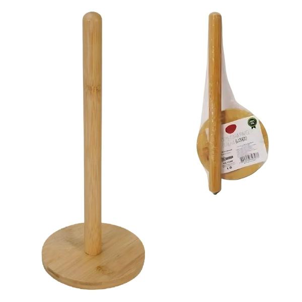 10 Suporte Porta Rolo Papel Toalha De Mesa Cozinha Em Bambu - Equipe F Imagem de 10 Suporte Porta Rolo Papel Toalha De Mesa Cozinha Em Bambu