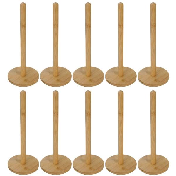 10 Suporte Porta Rolo Papel Toalha De Mesa Cozinha Em Bambu - Equipe F Imagem de 10 Suporte Porta Rolo Papel Toalha De Mesa Cozinha Em Bambu